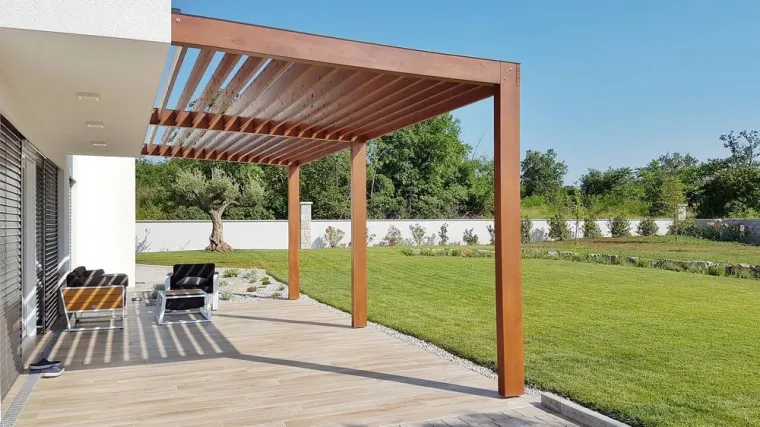 Pergola bioclimatique, Saint-Junien, Chesse Couverture